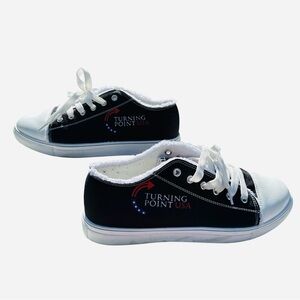 Charlie Kirk Turning Point USA TPUSA logo printed Sneakers Women’s Size 8 (41)
